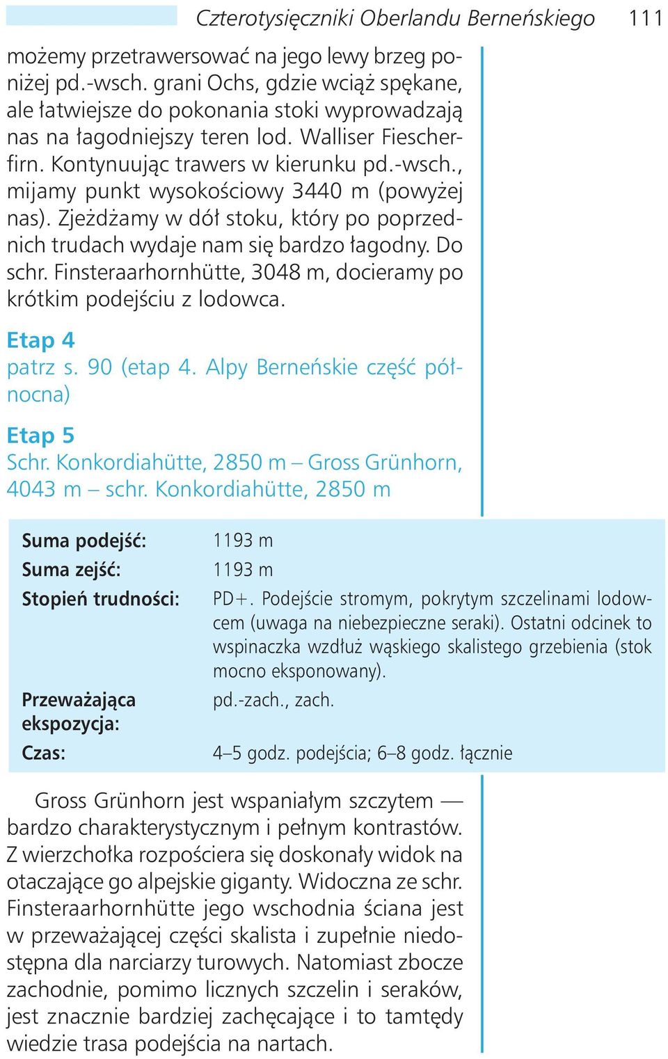 , mĳamy punkt wysokościowy 3440 m (powyżej nas). Zjeżdżamy w dół stoku, który po poprzednich trudach wydaje nam się bardzo łagodny. Do schr.