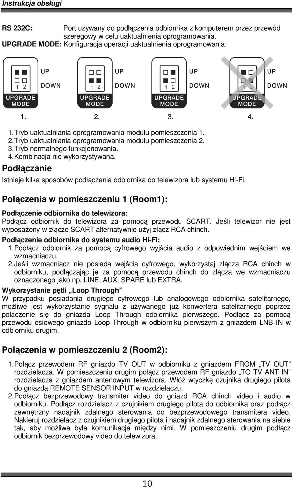 Podłączanie Istnieje kilka sposobów podłączenia odbiornika do telewizora lub systemu Hi-Fi.