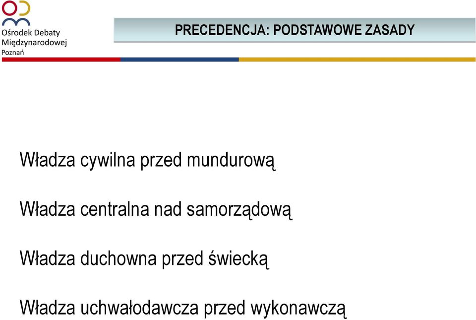 nad samorządową Władza duchowna przed