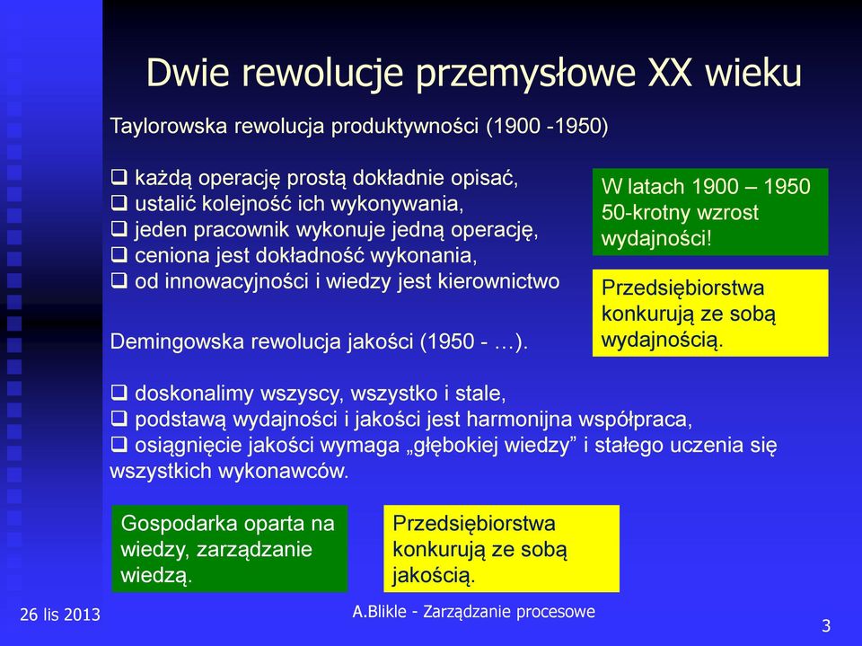 Przedsiębiorstwa konkurują ze sobą wydajnością.