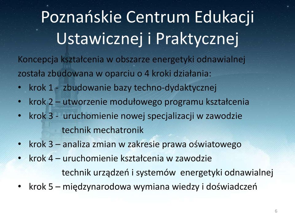 specjalizacji w zawodzie technik mechatronik krok 3 analiza zmian w zakresie prawa oświatowego krok 4 uruchomienie