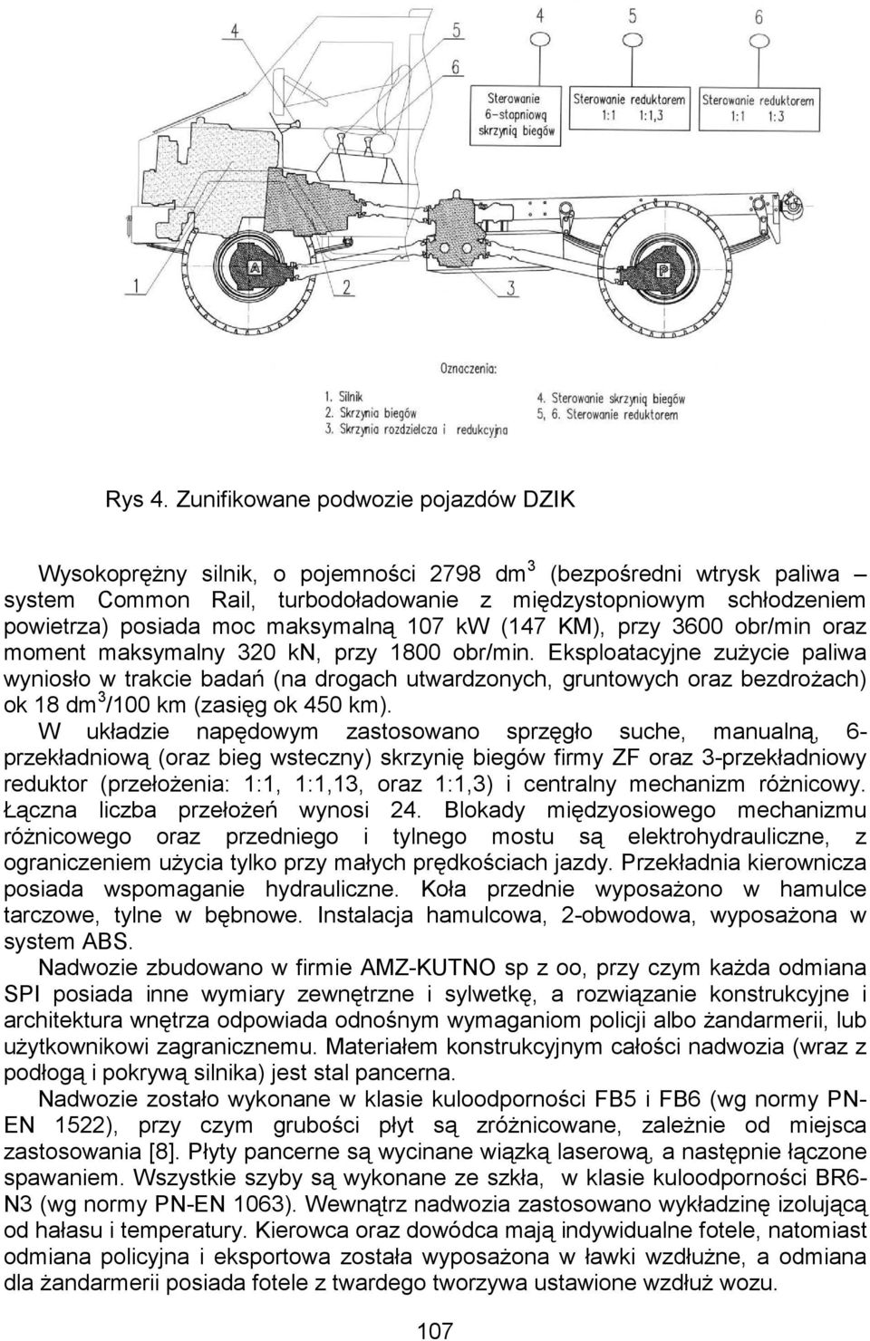 maksymalną 107 kw (147 KM), przy 3600 obr/min oraz moment maksymalny 320 kn, przy 1800 obr/min.