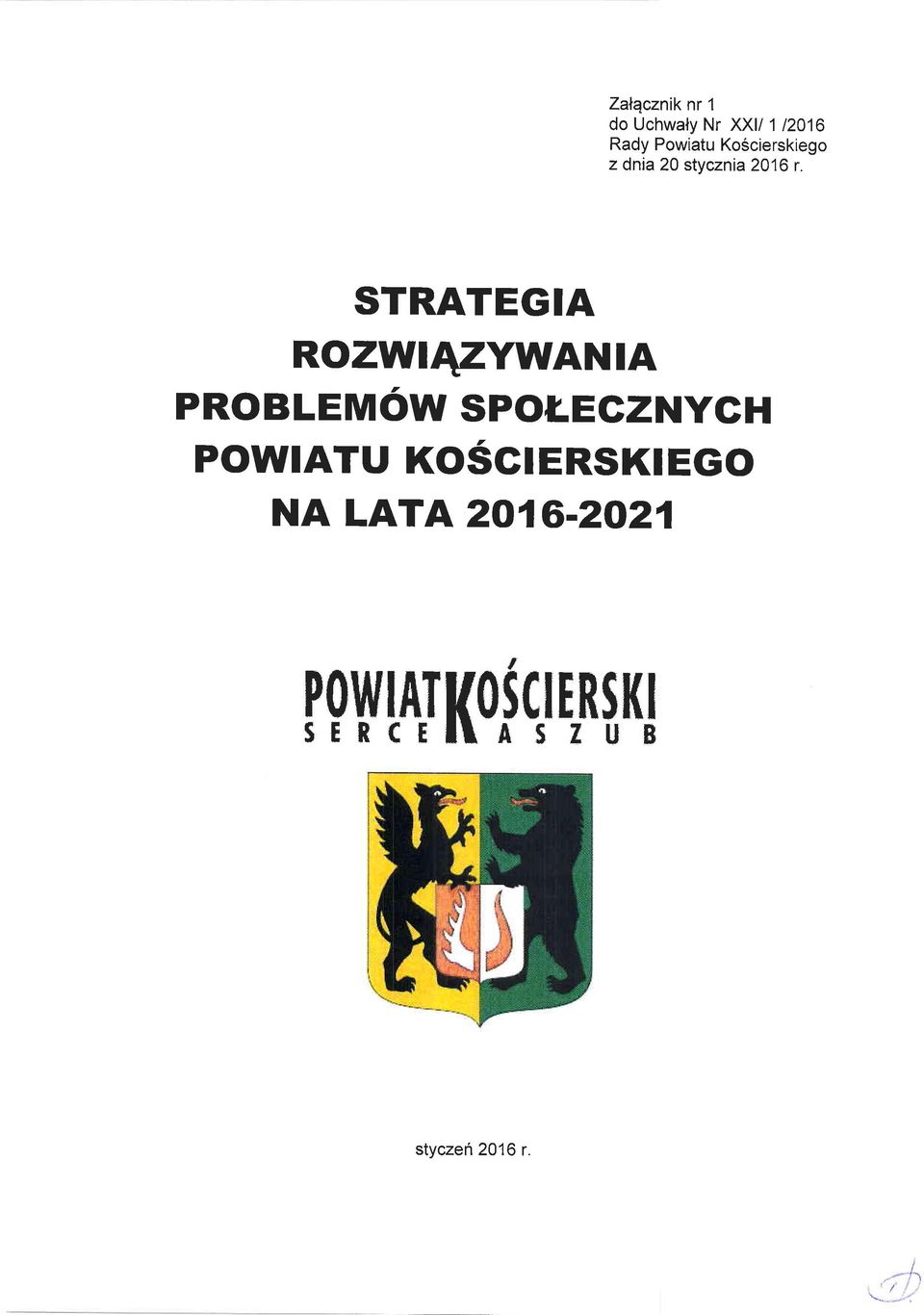 STRATEGA ROZWAZYWATA PROBLEMOW SPOLECZYGH POWATU