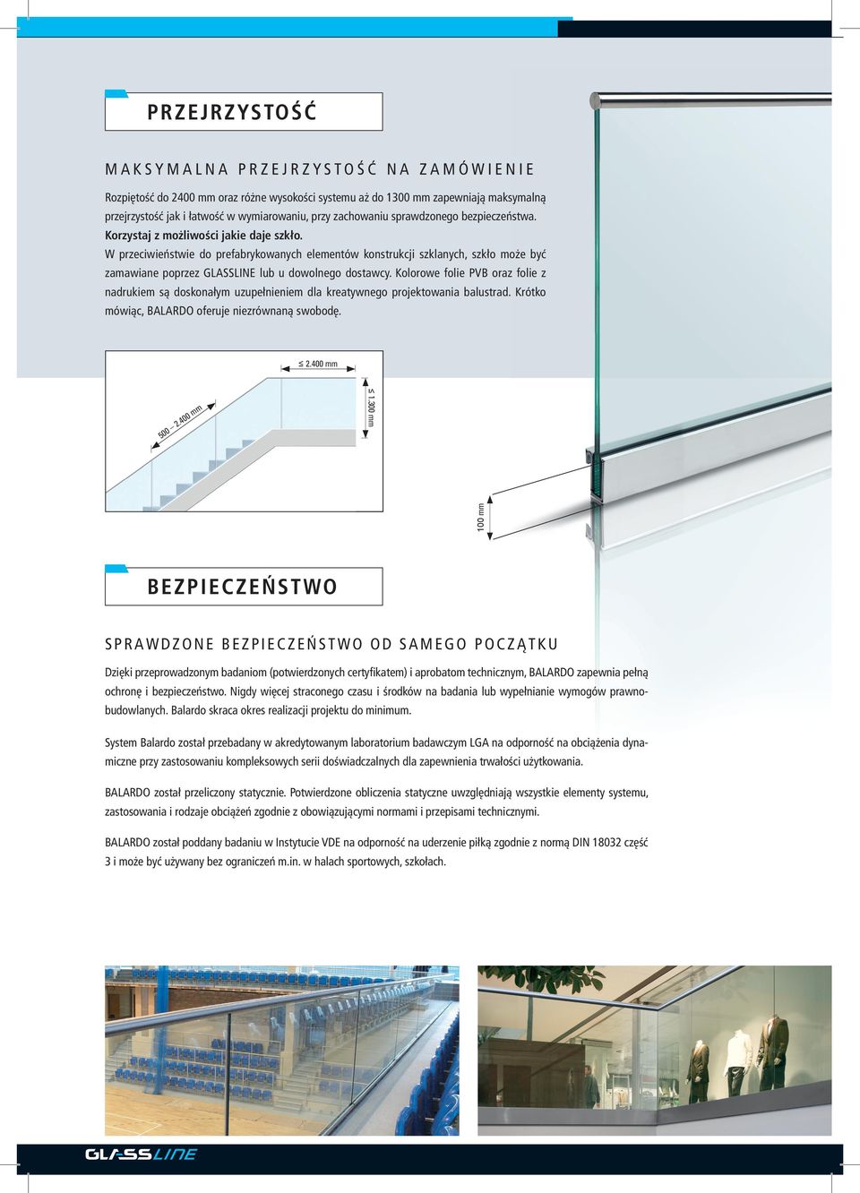 W przeciwieństwie do prefabrykowanych elementów konstrukcji szklanych, szkło może być zamawiane poprzez GLASSLINE lub u dowolnego dostawcy.