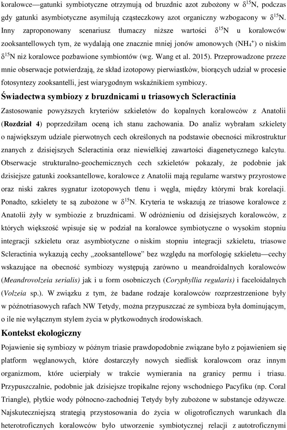 symbiontów (wg. Wang et al. 2015).
