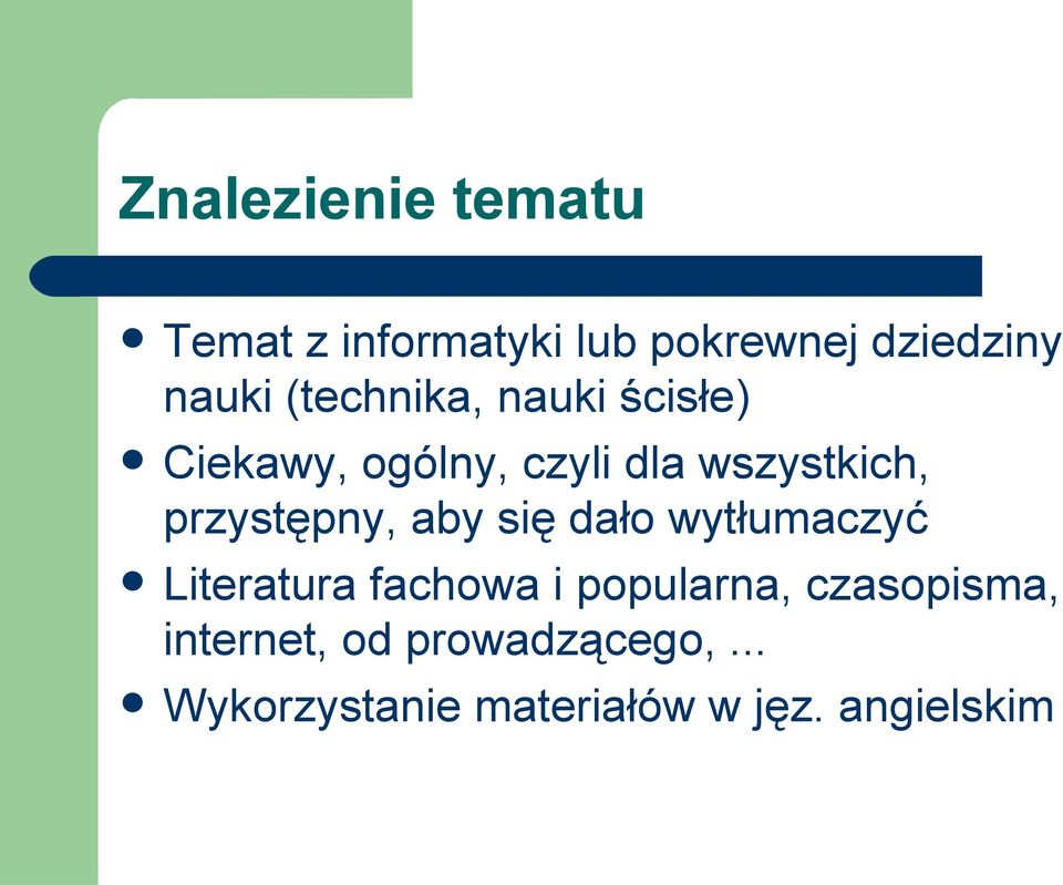 przystępny, aby się dało wytłumaczyć Literatura fachowa i popularna,