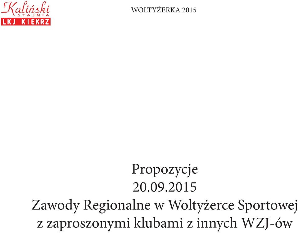 Woltyżerce Sportowej z