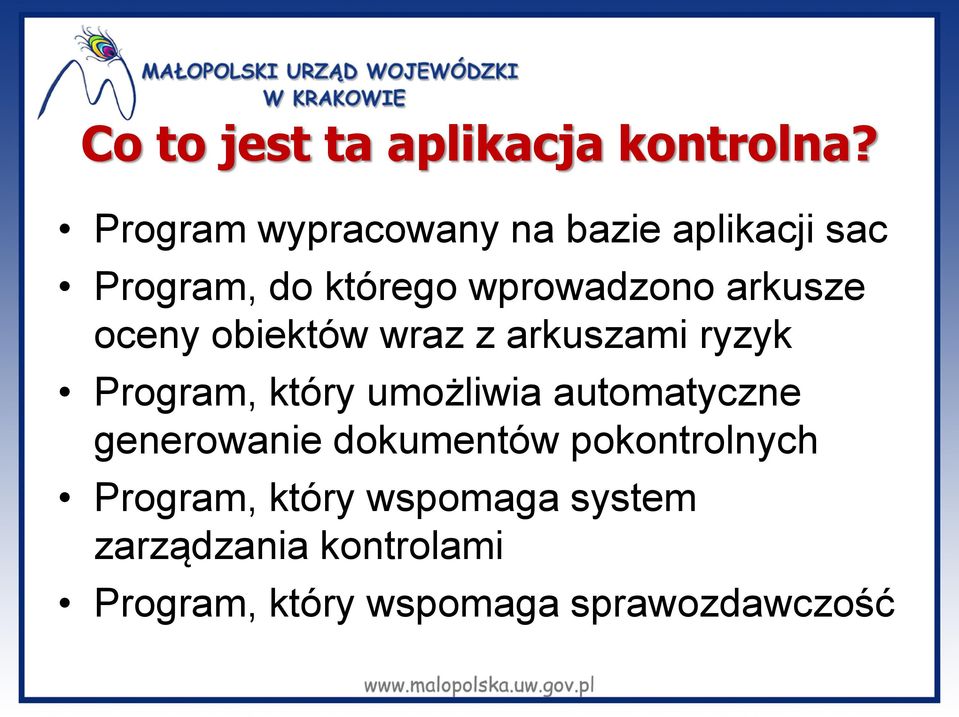 arkusze oceny obiektów wraz z arkuszami ryzyk Program, który umożliwia