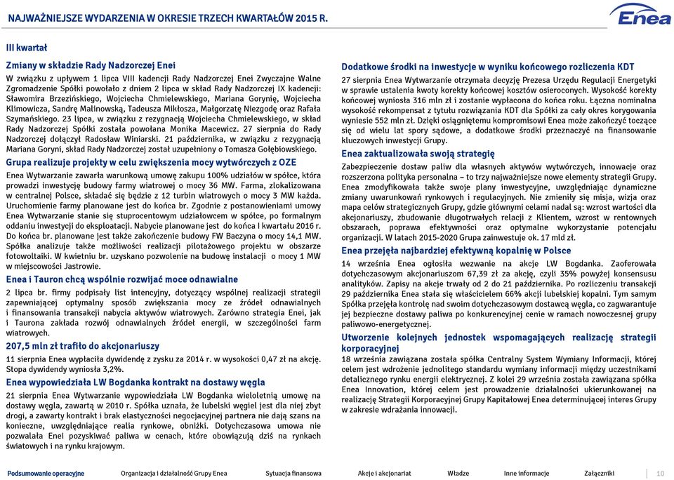 IX kadencji: Sławomira Brzezińskiego, Wojciecha Chmielewskiego, Mariana Gorynię, Wojciecha Klimowicza, Sandrę Malinowską, Tadeusza Mikłosza, Małgorzatę Niezgodę oraz Rafała Szymańskiego.