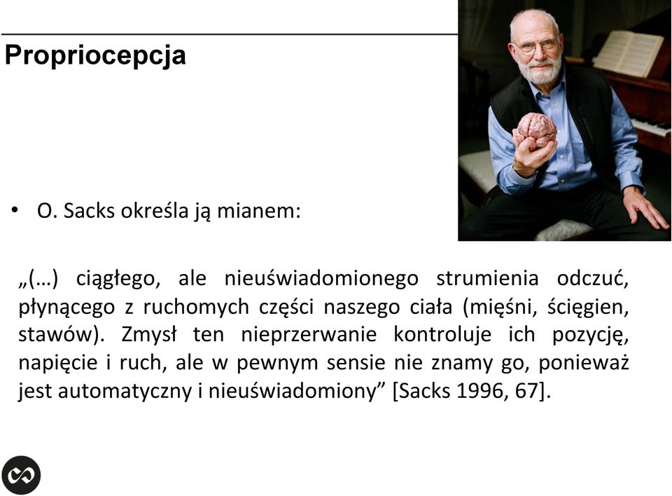 płynącego z ruchomych części naszego ciała (mięśni, ścięgien, stawów).