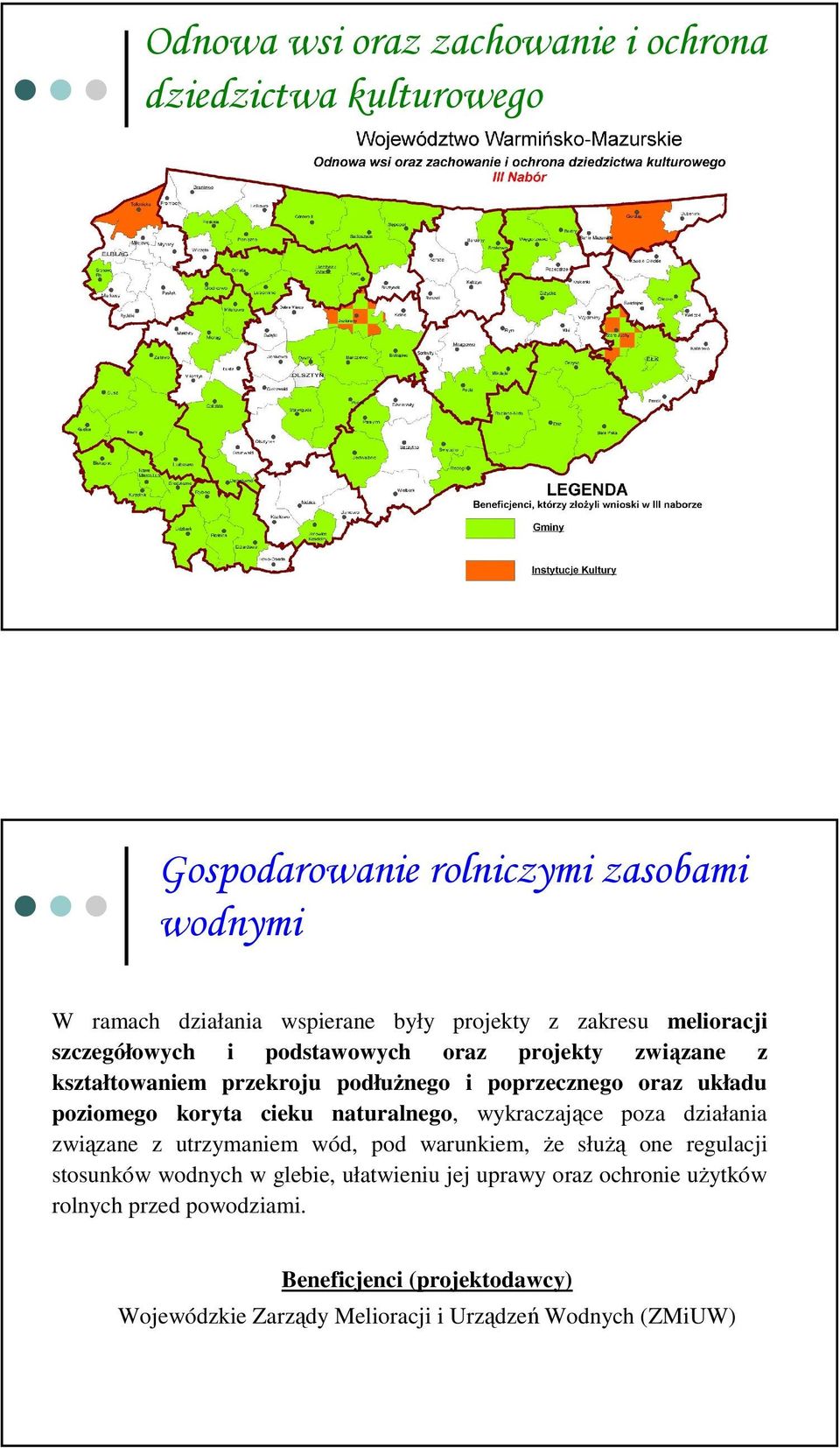 naturalnego, wykraczające poza działania związane z utrzymaniem wód, pod warunkiem, że służą one regulacji stosunków wodnych w glebie,