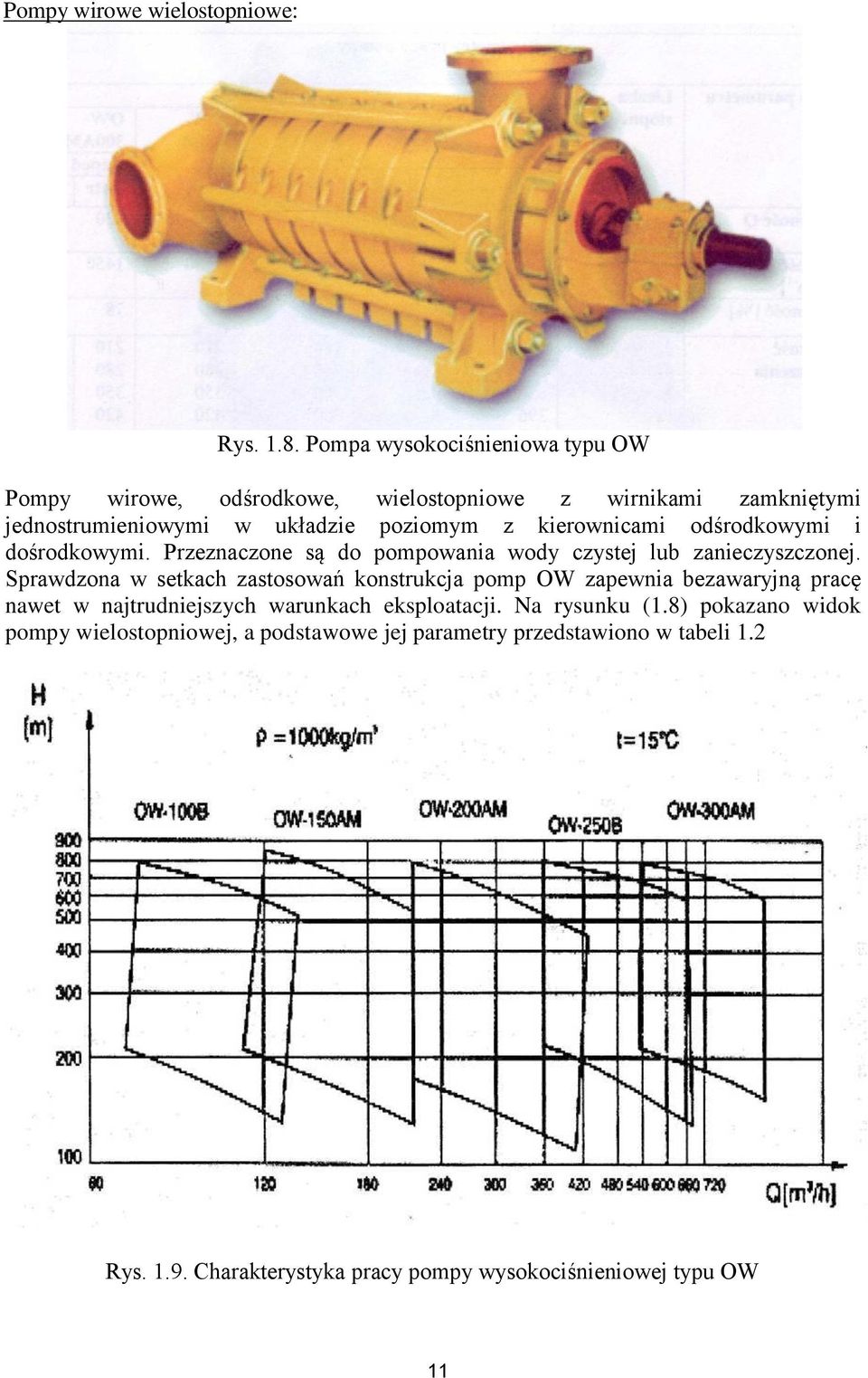 kierownicami odśrodkowymi i dośrodkowymi. Przeznaczone są do pompowania wody czystej lub zanieczyszczonej.