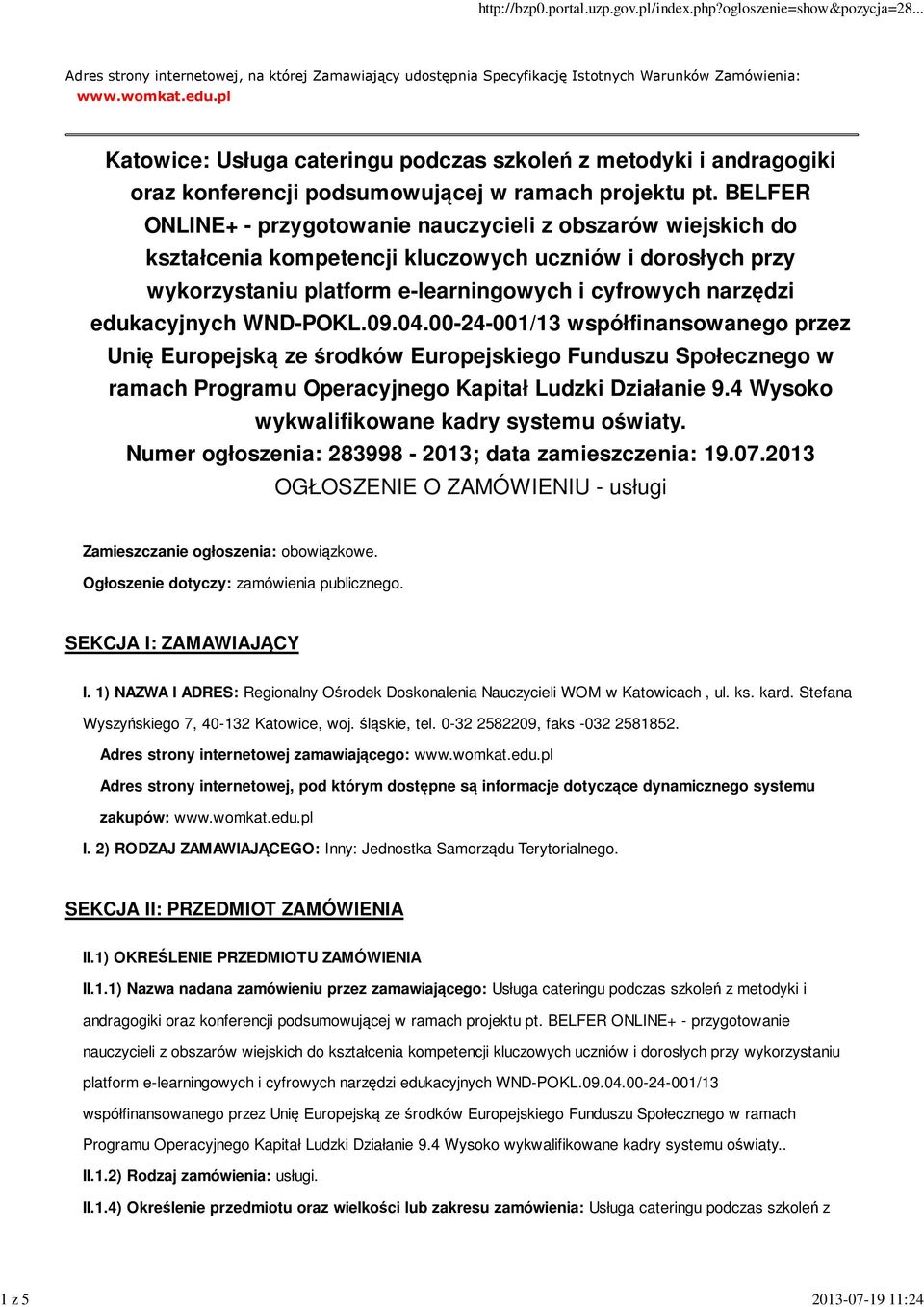 BELFER ONLINE+ - przygotowanie nauczycieli z obszarów wiejskich do kształcenia kompetencji kluczowych uczniów i dorosłych przy wykorzystaniu platform e-learningowych i cyfrowych narzędzi edukacyjnych