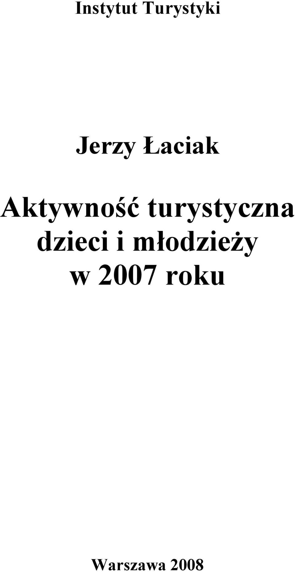 turystyczna dzieci i