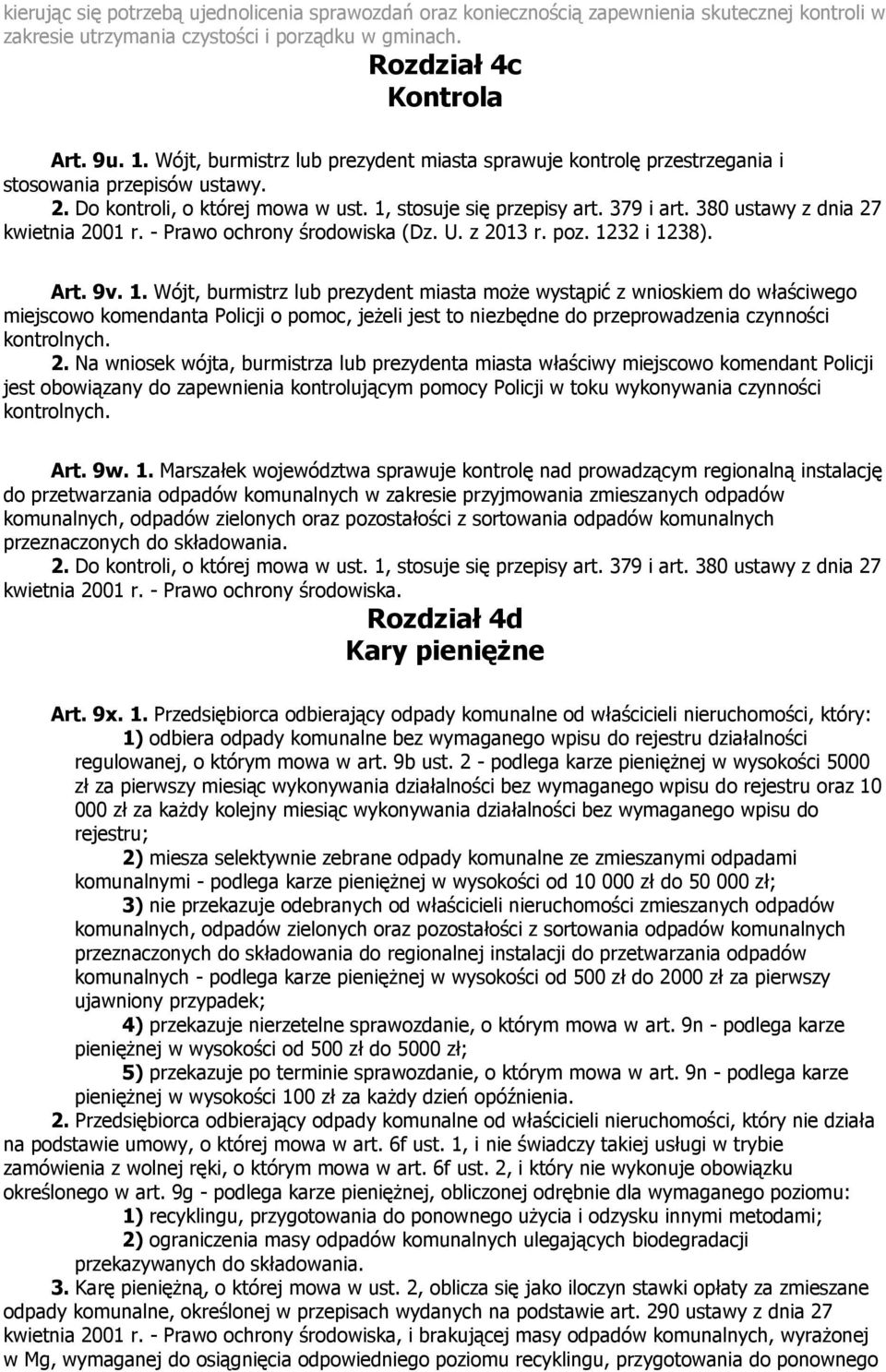 380 ustawy z dnia 27 kwietnia 2001 r. - Prawo ochrony środowiska (Dz. U. z 2013 r. poz. 12