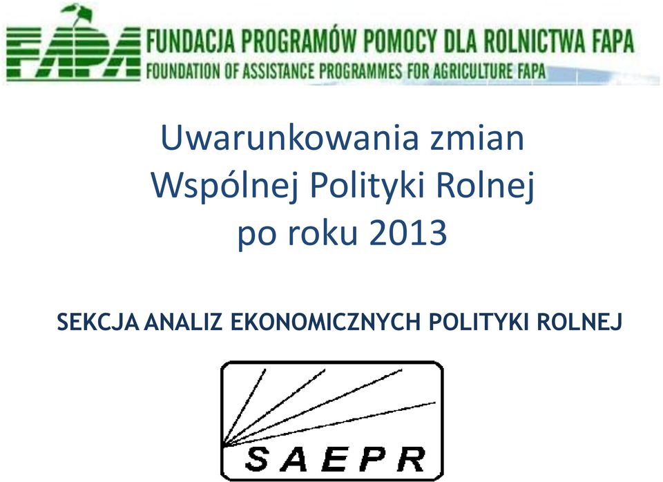 po roku 2013 SEKCJA