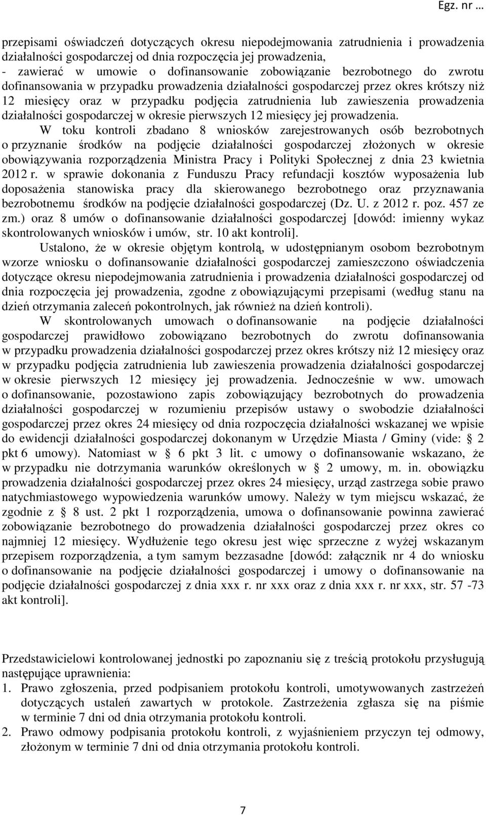 działalności gospodarczej w okresie pierwszych 12 miesięcy jej prowadzenia.