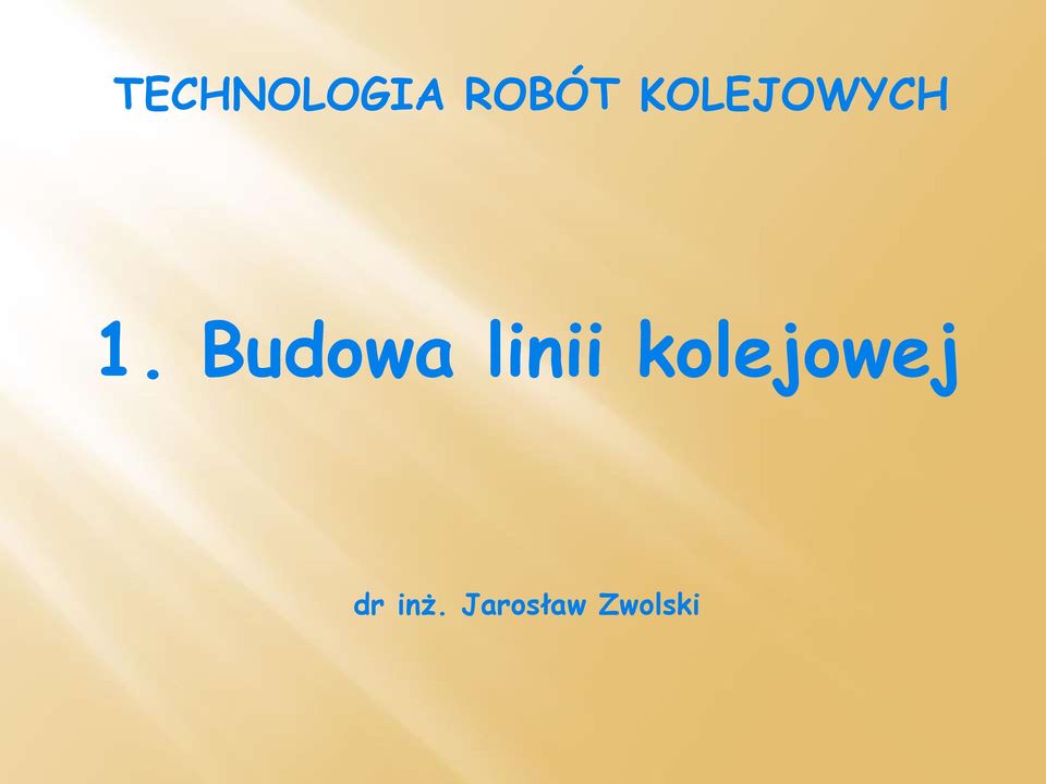 Budowa linii