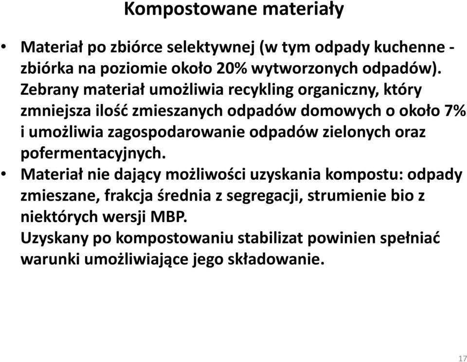 zagospodarowanie odpadów zielonych oraz pofermentacyjnych.