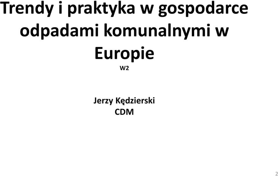 komunalnymi w Europie