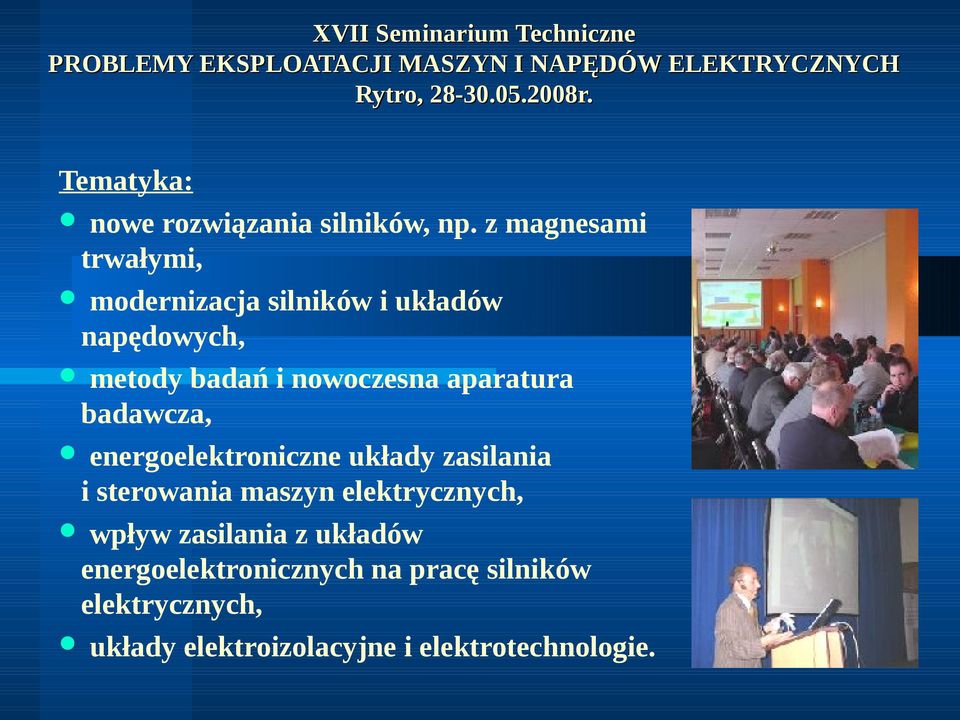 nowoczesna aparatura badawcza, energoelektroniczne układy zasilania i sterowania maszyn