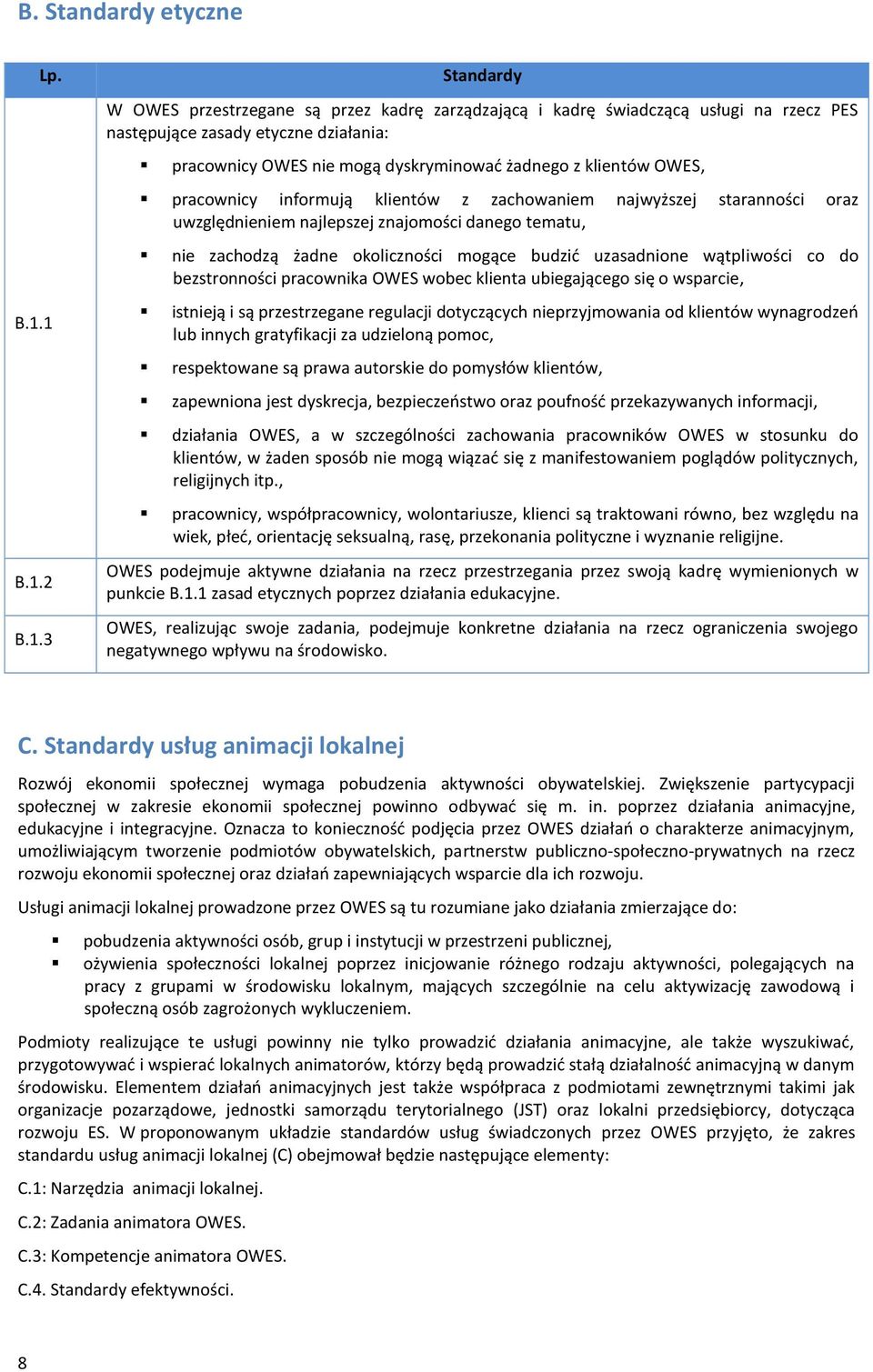 OWES, pracownicy informują klientów z zachowaniem najwyższej staranności oraz uwzględnieniem najlepszej znajomości danego tematu, nie zachodzą żadne okoliczności mogące budzić uzasadnione wątpliwości