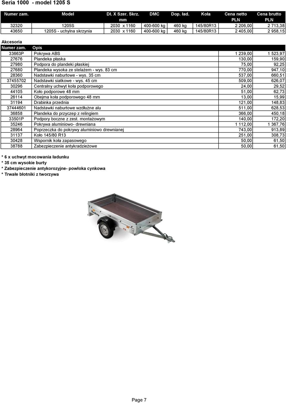 35 cm 537,00 660,51 37455702 Nadstawki siatkowe - wys.