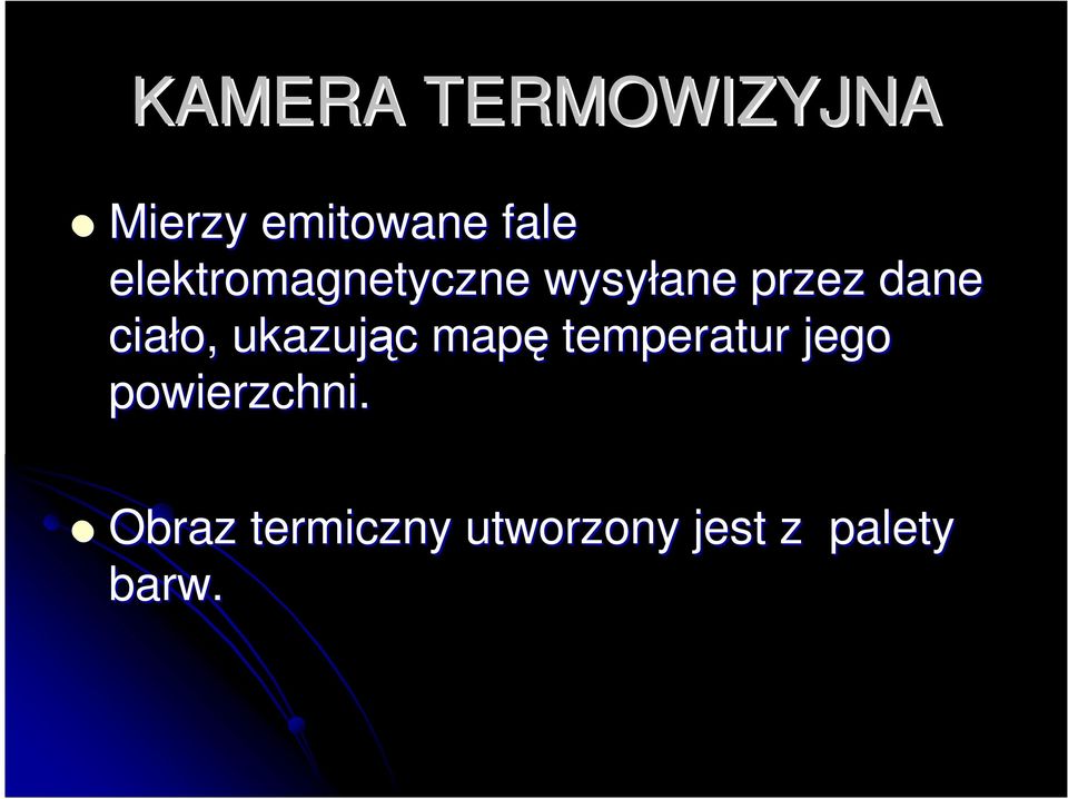 ciało, ukazując c mapę temperatur jego