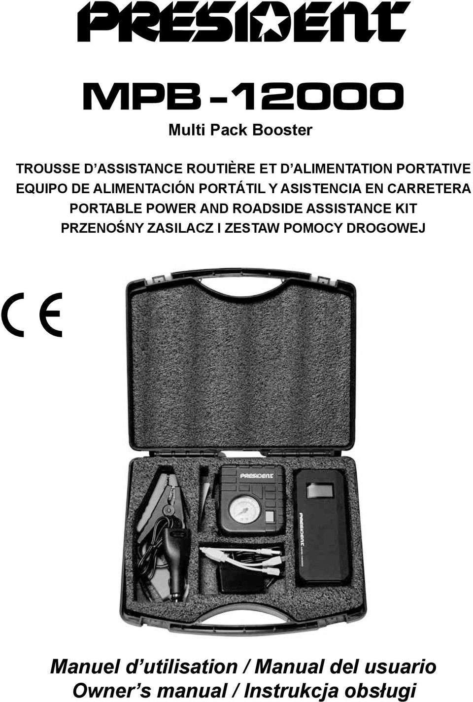 POWER AND ROADSIDE ASSISTANCE KIT PRZENOŚNY ZASILACZ I ZESTAW POMOCY DROGOWEJ