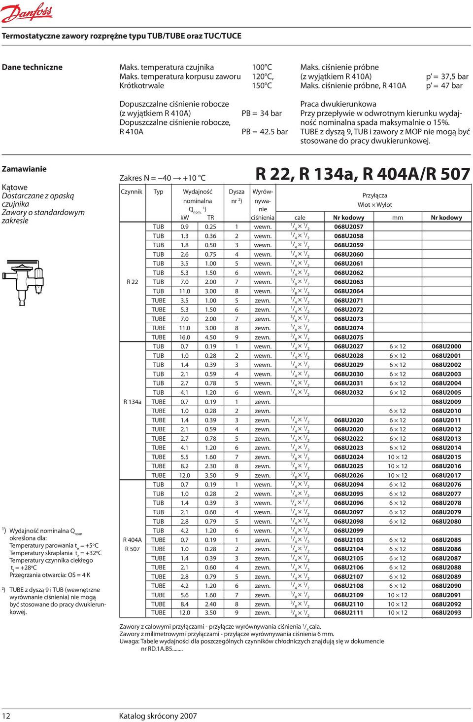 ciśnienie próbne (z wyjątkiem R 40A) p = 7, bar Maks. ciśnienie próbne, R 40A p = 47 bar Praca dwukierunkowa Przy przepływie w odwrotnym kierunku wydajność nominalna spada maksymalnie o %.