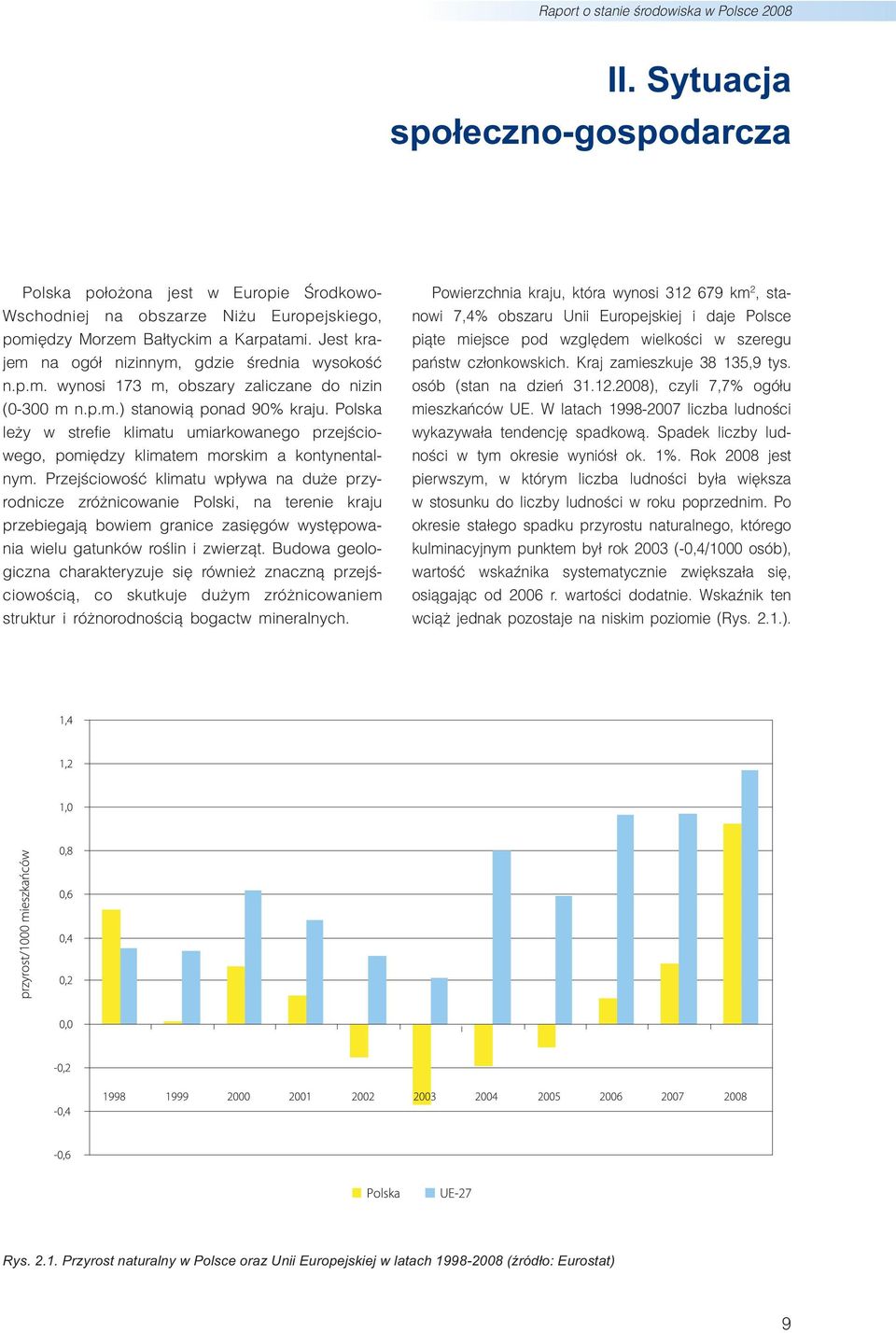 Polska leży w strefie klimatu umiarkowanego przejściowego, pomiędzy klimatem morskim a kontynentalnym.