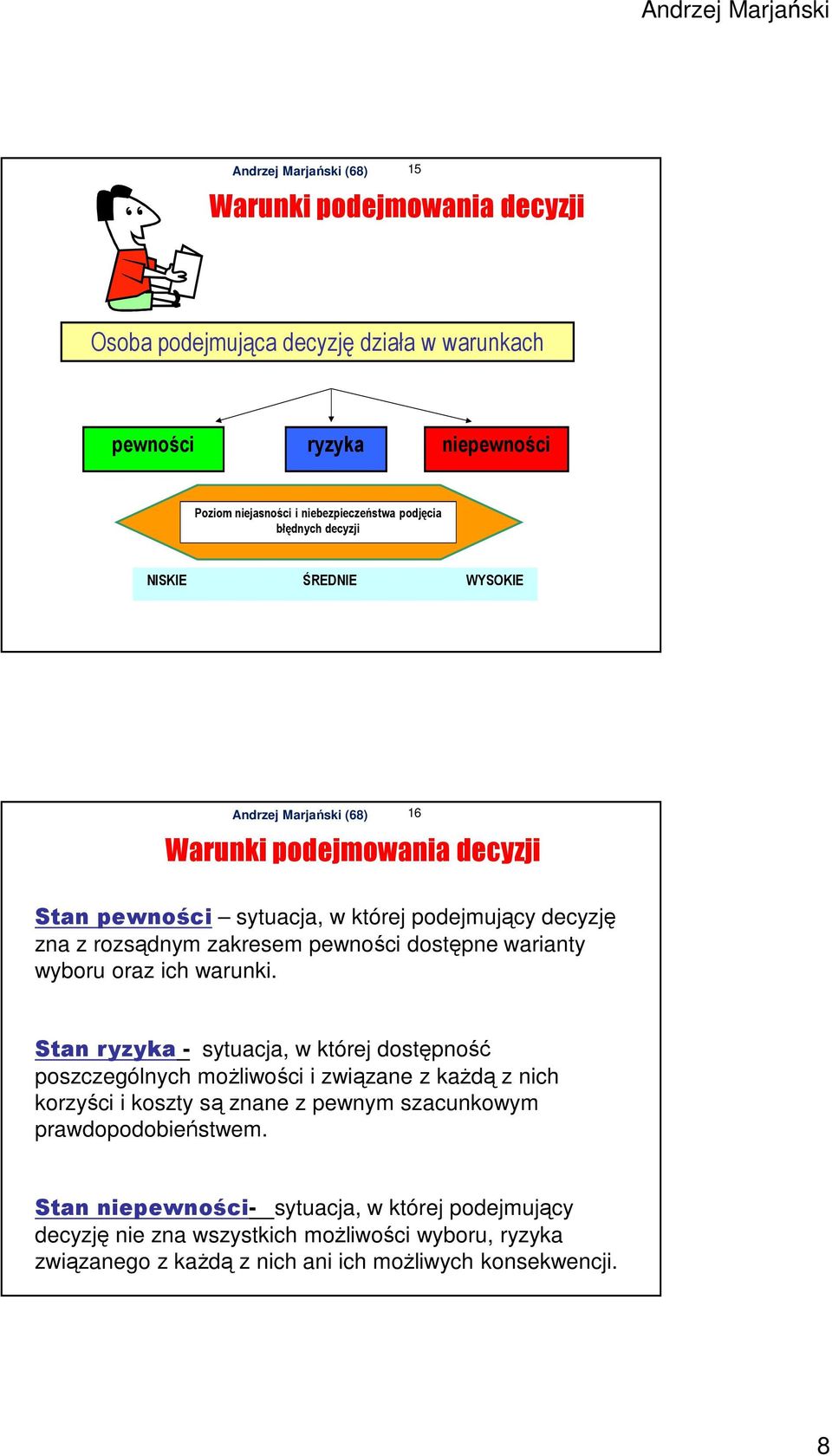 oraz ich warunki.