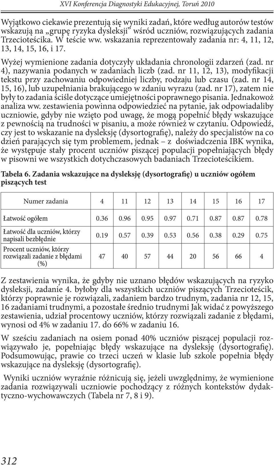 nr 4), nazywania podanych w zadaniach liczb (zad. nr 11, 12, 13), modyfikacji tekstu przy zachowaniu odpowiedniej liczby, rodzaju lub czasu (zad.