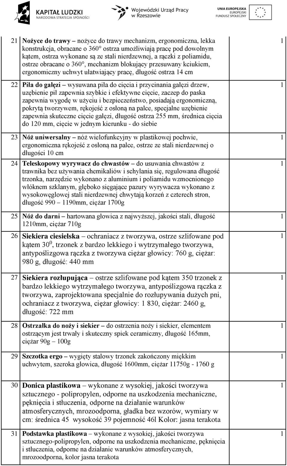 drzew, uzębienie pił zapewnia szybkie i efektywne cięcie, zaczep do paska zapewnia wygodę w użyciu i bezpieczeństwo, posiadają ergonomiczną, pokrytą tworzywem, rękojeść z osłoną na palce, specjalne