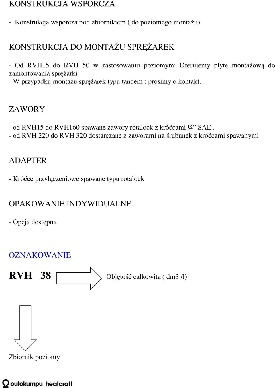 ZAWORY - od RVH15 do RVH160 spawane zawory rotalock z króćcami ¼ SAE.