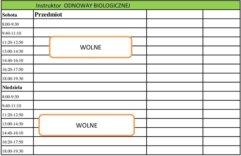 BIOLOGICZNEJ