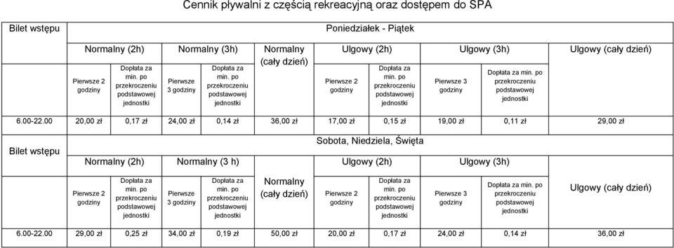 00 20,00 zł 0,17 zł 24,00 zł 0,14 zł 36,00 zł 17,00 zł 0,15 zł 19,00 zł 0,11 zł