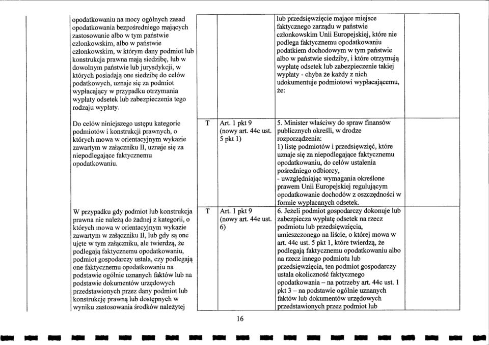 siedzib~, tub w dowolnym panstwie lub jurysdykcji, w kt6rych posiadajq. one siedzibct do cel6w podatkowych, uznaje siy za podmiot \\yplacajq.