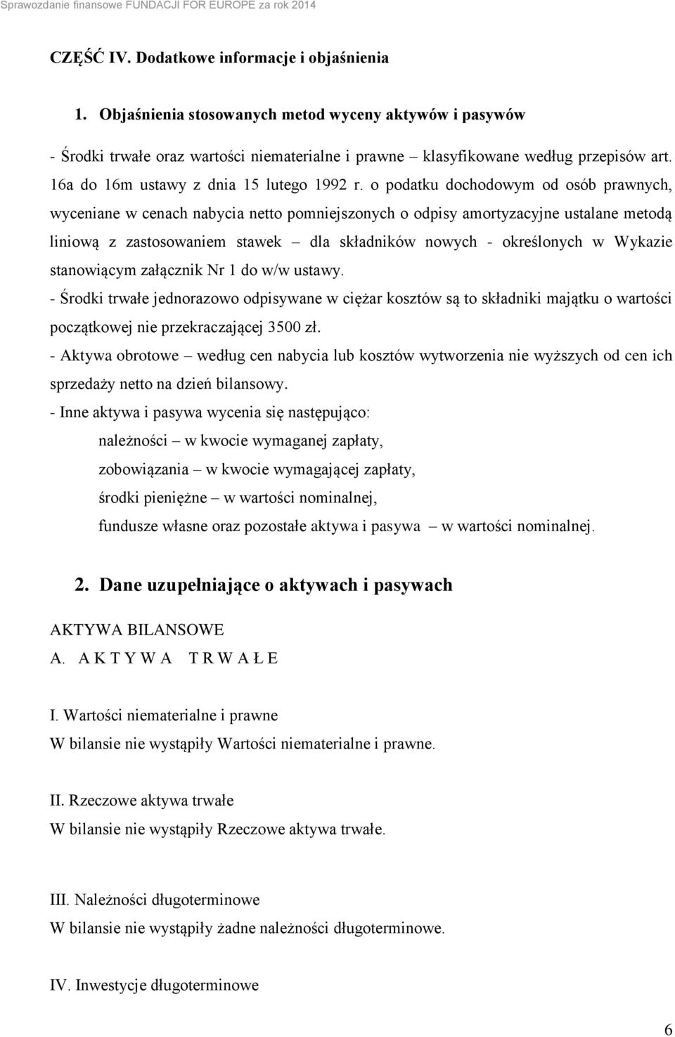 o podatku dochodowym od osób prawnych, wyceniane w cenach nabycia netto pomniejszonych o odpisy amortyzacyjne ustalane metodą liniową z zastosowaniem stawek dla składników nowych - określonych w