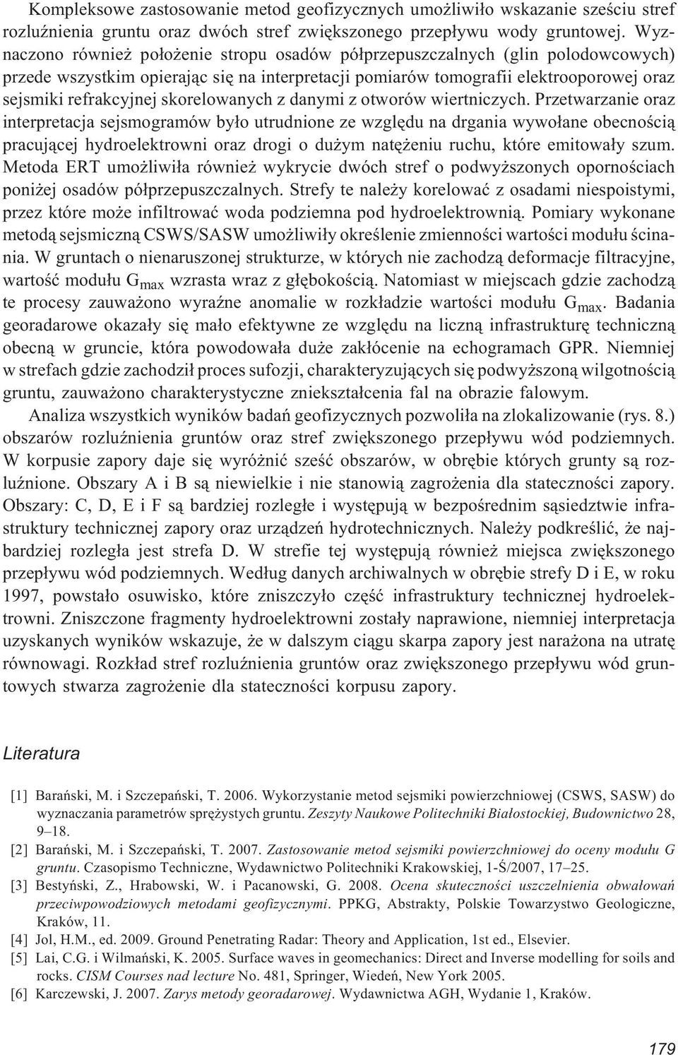 skorelowanych z danymi z otworów wiertniczych.