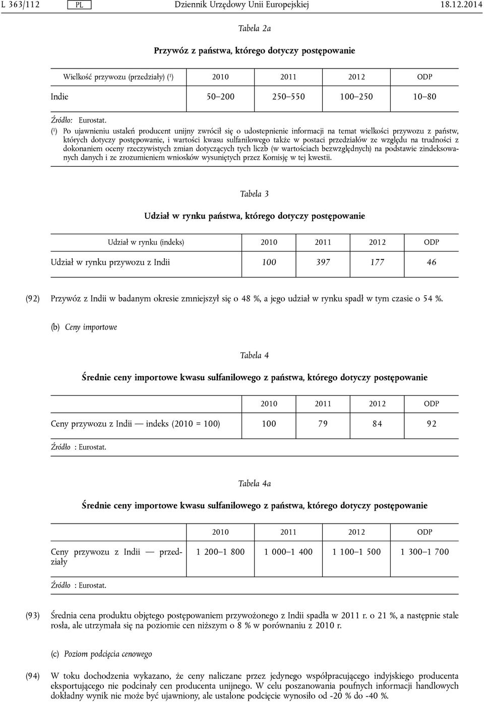 przedziałów ze względu na trudności z dokonaniem oceny rzeczywistych zmian dotyczących tych liczb (w wartościach bezwzględnych) na podstawie zindeksowanych danych i ze zrozumieniem wniosków