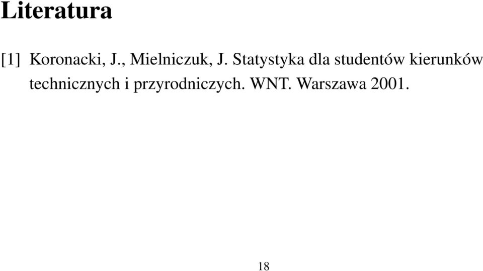 Statystyka dla studentów