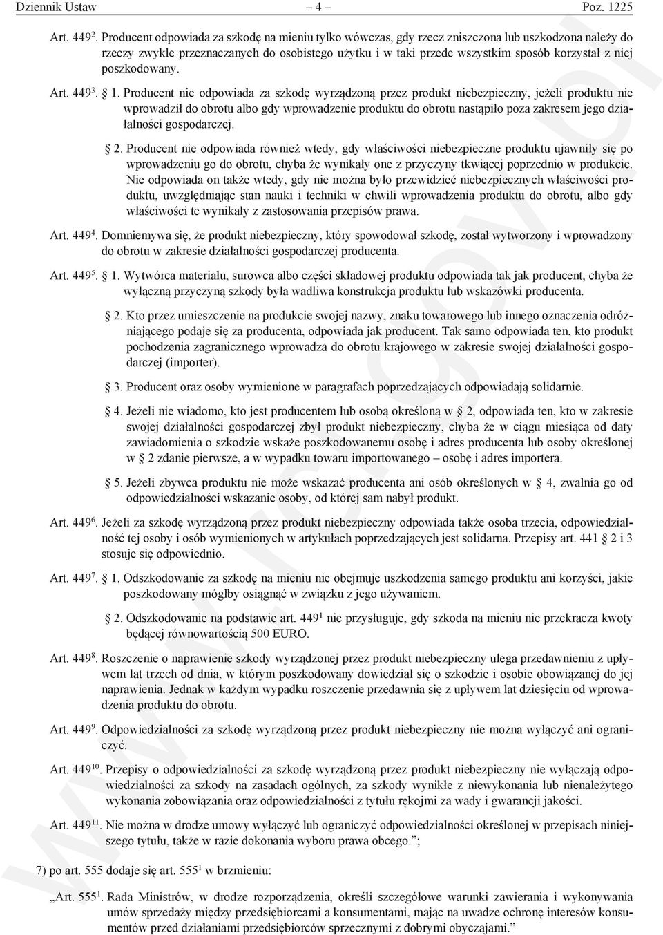 niej poszkodowany. Art. 449 3. 1.