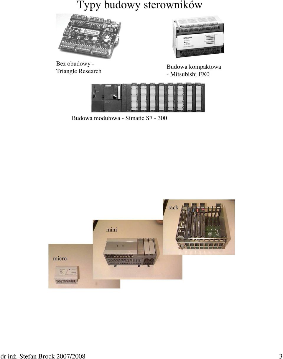 Mitsubishi FX0 Budowa modułowa -