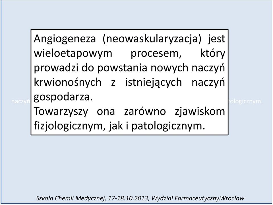 Towarzyszy ona zarówno zjawiskom fizjologicznym, jak i patologicznym. naczyń gospodarza.