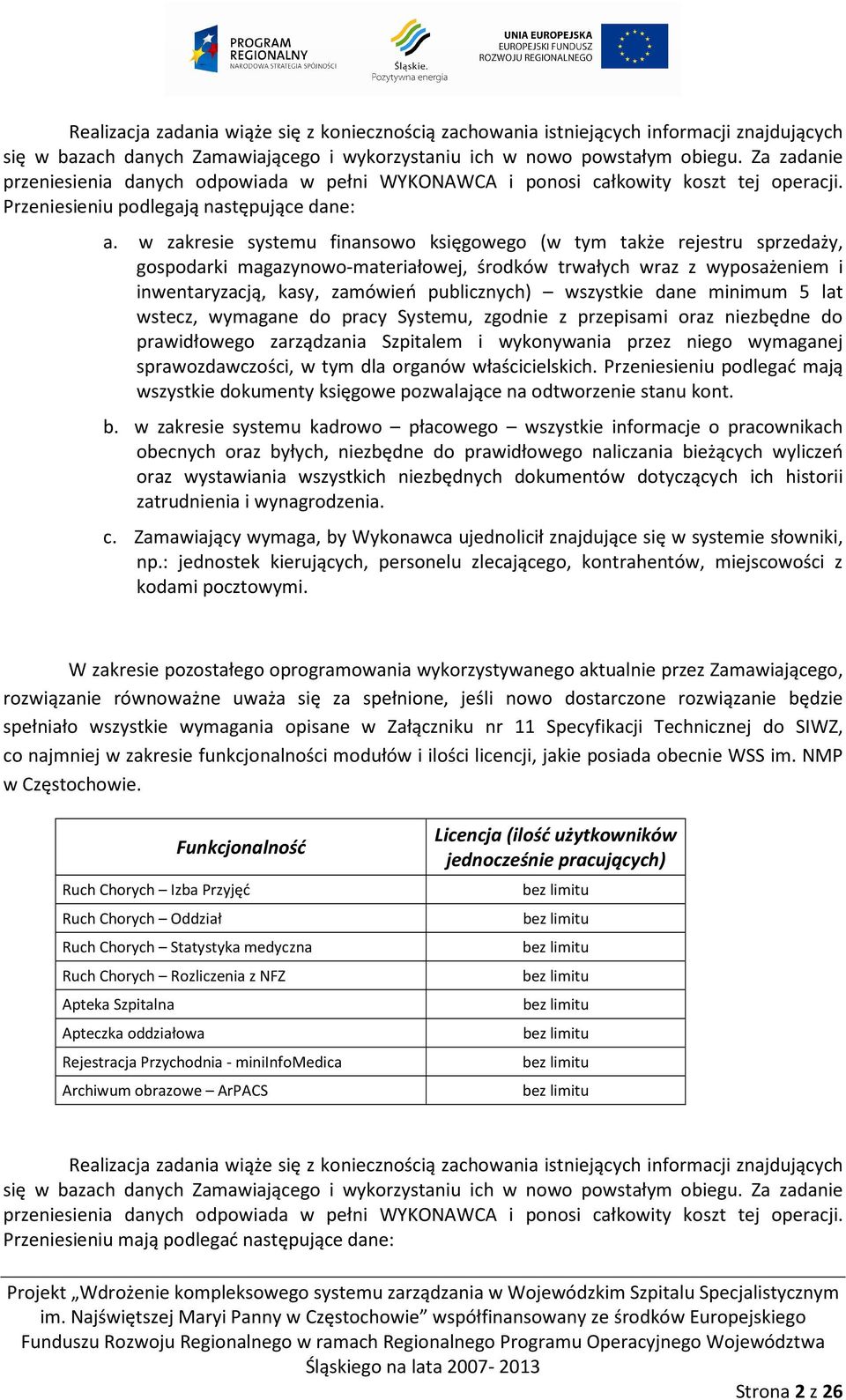 w zakresie systemu finansowo księgowego (w tym także rejestru sprzedaży, gospodarki magazynowo-materiałowej, środków trwałych wraz z wyposażeniem i inwentaryzacją, kasy, zamówień publicznych)