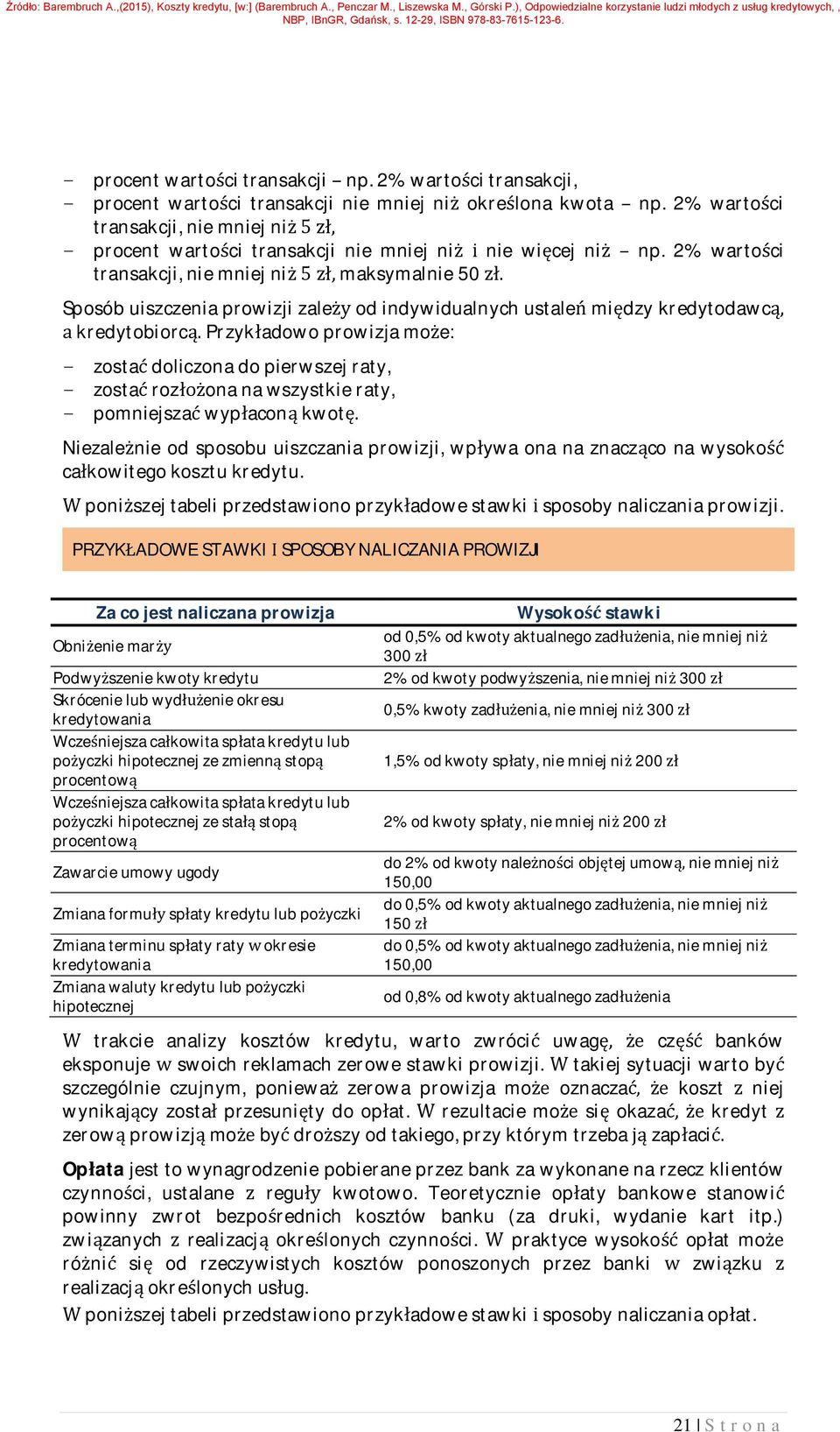 Sposób uiszczenia prowizji zależy od indywidualnych ustaleń między kredytodawcą, a kredytobiorcą.