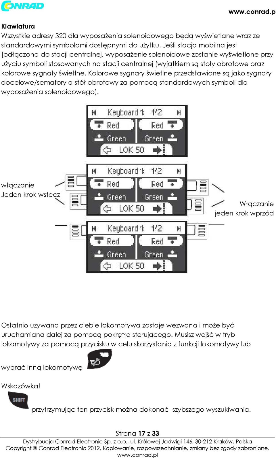 świetne. Koorowe sygnały świetne przedstawione są jako sygnały doceowe/semafory a stół obrotowy za pomocą standardowych symboi da wyposażenia soenoidowego).