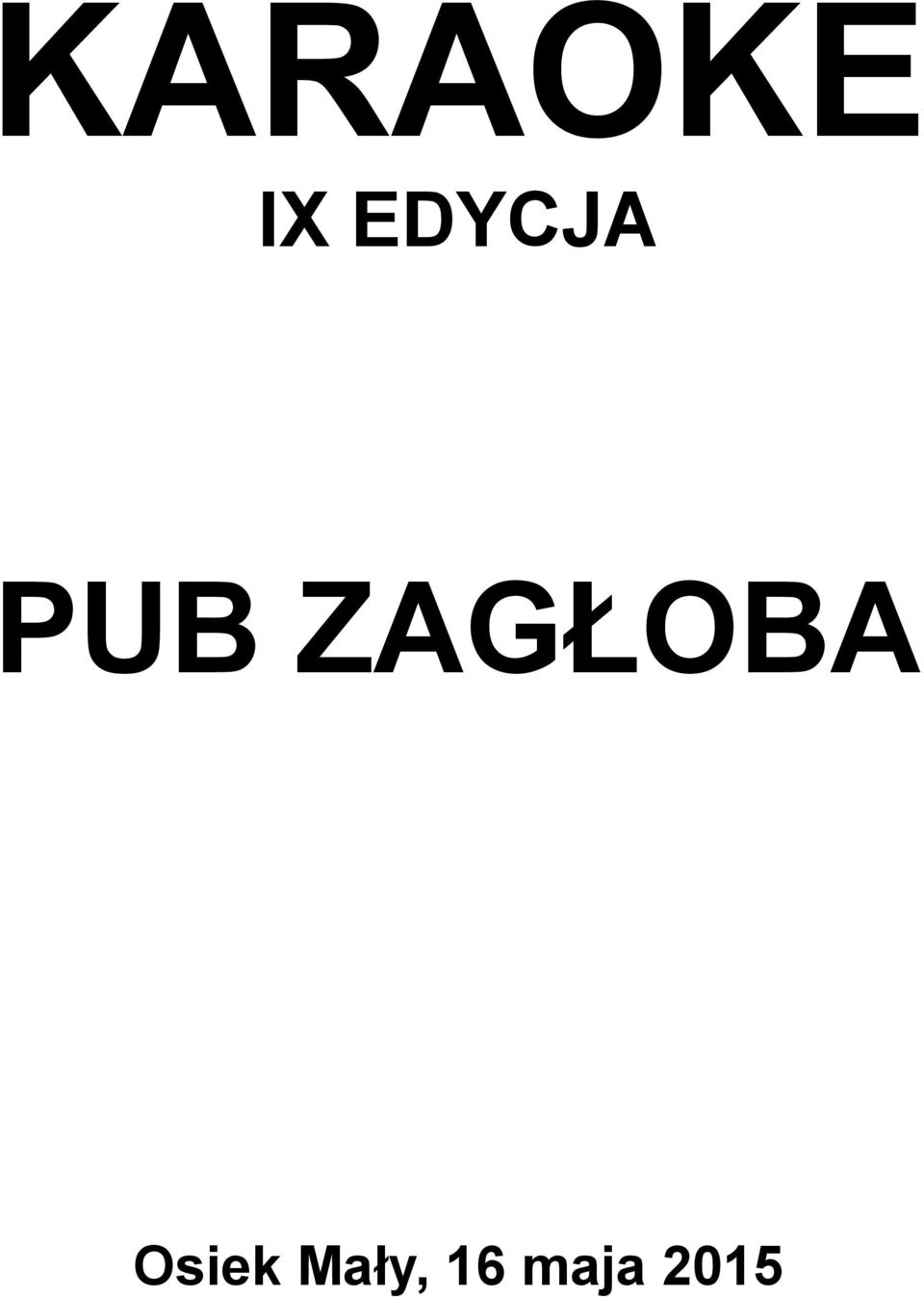 ZAGŁOBA Osiek