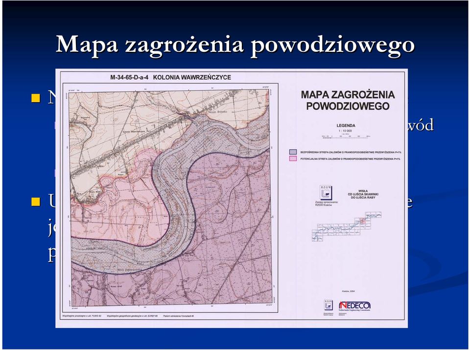 prawdopodobieństwie strefy potencjalnego zagrożenia Uzupełnione o głęg